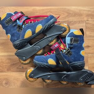 Vintage CCM Sienna Blue Inline Skates Size 5 Senior